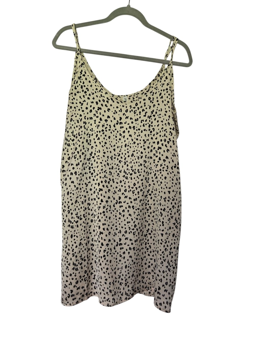 Zanana Animal Print Slip Dress M Chic Minimalist Vacation Effortless NWOT